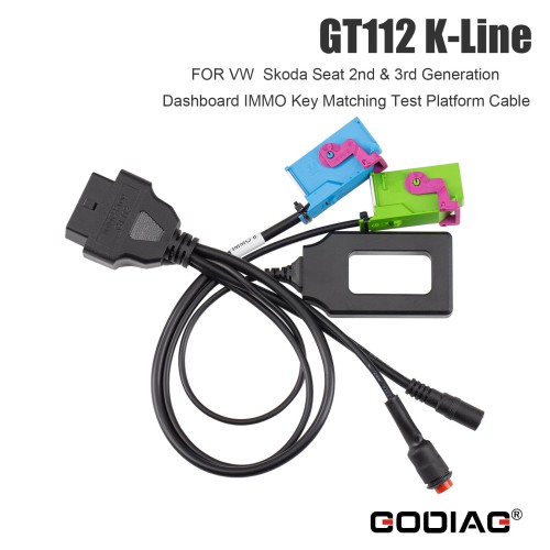 GODIAG GT112 K-Line VAG VW Audi 2nd and 3rd Generation Dash IMMO Key Matching Detection Platform
